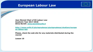 European Labour Law and Health & Safety Regulations Overview