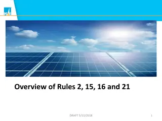 Understanding Rules 2, 15, 16, and 21 in Utility Interconnection