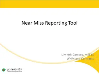 Improving Near Miss Reporting for Enhanced Workplace Safety