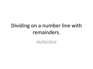 Number Line Division with Remainders and Multiplication Challenge