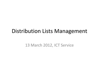 Guide to Managing Distribution Lists for Effective Communication