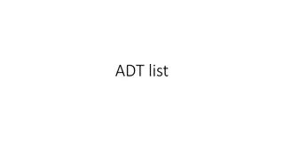 ADT List Operations and Implementations