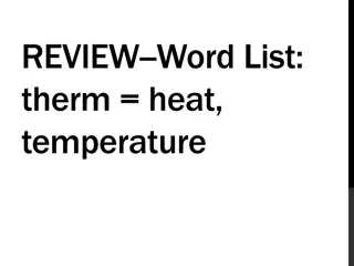 Understanding Therm: Exploring Heat and Temperature Concepts