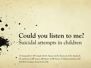 Understanding and Addressing Suicidal Attempts in Children