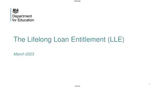 Government's Lifelong Loan Entitlement Program Overview