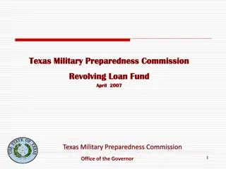 Texas Military Preparedness Commission Revolving Loan Fund Details