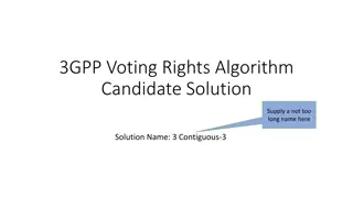 3GPP Voting Rights Algorithm: Contiguous-3 Solution Evaluation