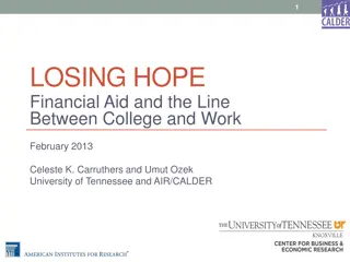 The Impact of Losing Financial Aid on College Students