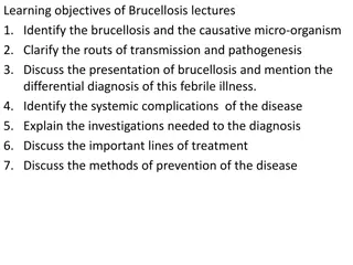 Comprehensive Overview of Brucellosis: Causes, Transmission, Diagnosis, and Treatment