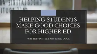 Guide to Making Informed Choices for Higher Education