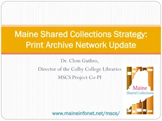 Library Collaboration in Maine: A Shared Collections Strategy