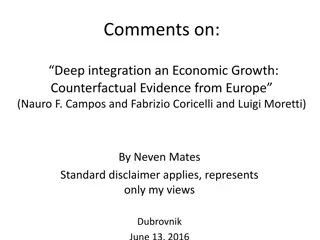 Deep Integration and Economic Growth: Counterfactual Analysis in Europe