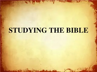 Exploring the Depths of Biblical Studies