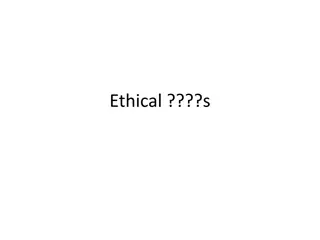 Ethical Dilemmas in Healthcare: Autonomy vs. Intervention