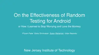 The Effectiveness of Random Testing for Android