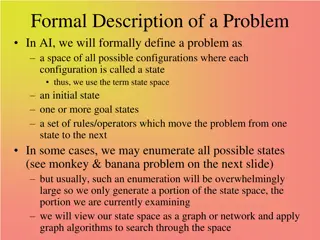 Formal Problem Definitions in AI: Monkey & Bananas, Missionaries & Cannibals