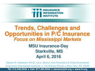 Trends, Challenges, and Opportunities in P/C Insurance: Focus on Mississippi Markets