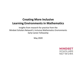 Enhancing Inclusivity in Mathematics Learning Environments