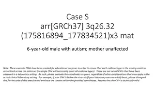 Evaluation of Maternally Inherited 3q26.32 Duplication in a 6-Year-Old Male with Autism