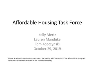 Affordable Housing Task Force Report Overview