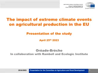 Impacts of Extreme Climate Events on EU Agricultural Production