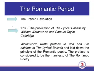 The Romantics: Poetry and Revolution in the French Revolution Era