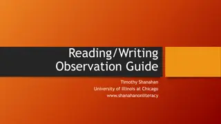 Effective Literacy Instruction Observation Guide