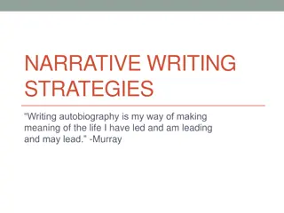 Exploring Narrative Writing: Techniques for Crafting an Engaging Autobiography