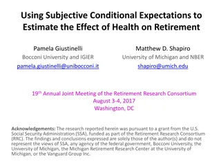 Causal Effects of Health on Retirement Using Subjective Conditional Expectations