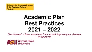 Streamlining Academic Plan Approval: Best Practices for 2021-2022