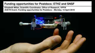 Funding Opportunities for Postdocs at ETH Zurich and SNSF