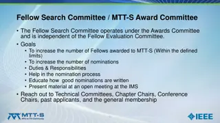 IEEE Fellow Search Committee - Increasing Success Rates and Nominations