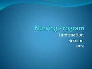 Nursing Program Application and Admission Information