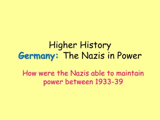 The Nazis' Consolidation of Power in Germany, 1933-1939