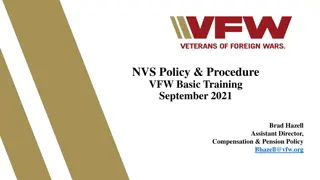 Overview of VFW National Veterans Service