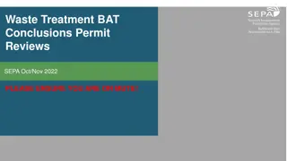 Waste Treatment BAT Conclusions Permit Reviews SEPA Oct/Nov 2022