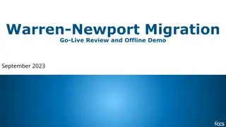 Warren-Newport Migration Go-Live Review & Offline Demo Summary