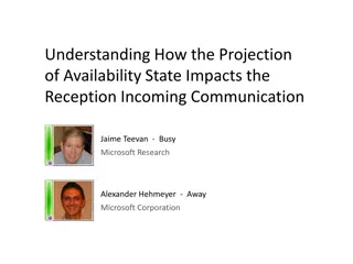 Understanding the Impact of Availability State on Communication Reception