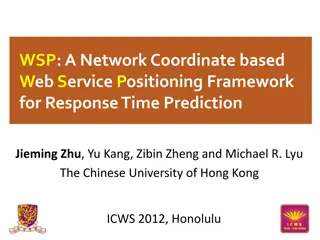 Network Coordinate-based Web Service Positioning Framework for Response Time Prediction