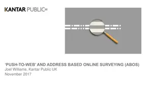 Push-to-Web and Address-Based Online Surveying