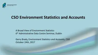 Eurostat Environmental Economic Accounts and Statistics Overview