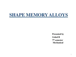 Introduction to Shape Memory Alloys and Their Applications