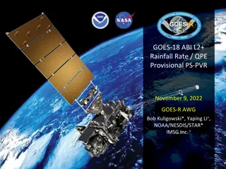 GOES-18 ABI Rainfall Rate/QPE Provisional Product Overview