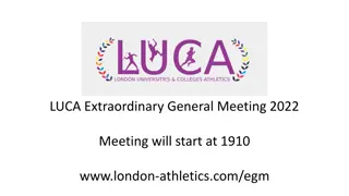 LUCA Extraordinary General Meeting 2022 Overview