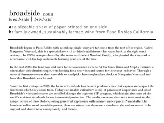 Broadside Wines: A Tale of Terroir From Paso Robles