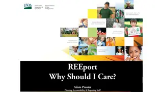 Why Care About REEport: Project Initiation, Annual Reporting, Financial Reporting