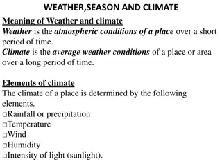 Understanding Weather, Season, and Climate