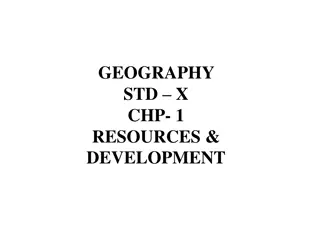 Understanding Resources and Development in Geography