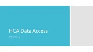 Data Access in the HCA Data Coordination Platform