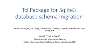 Tcl Package for SQLite3 Database Schema Migration